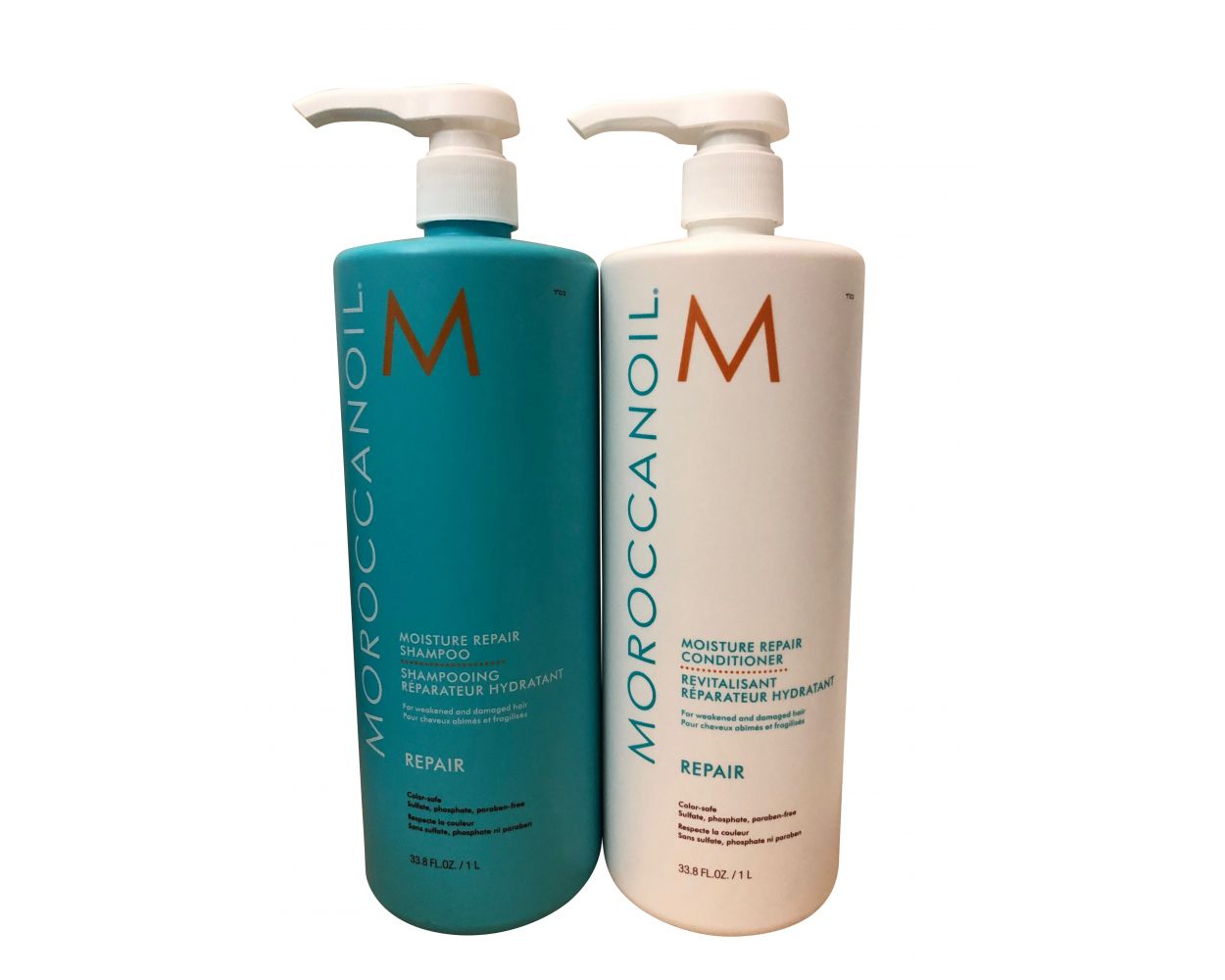 Moroccanoil Moisture Repair Shampoo & Conditioner Set Weak & Damaged Hair