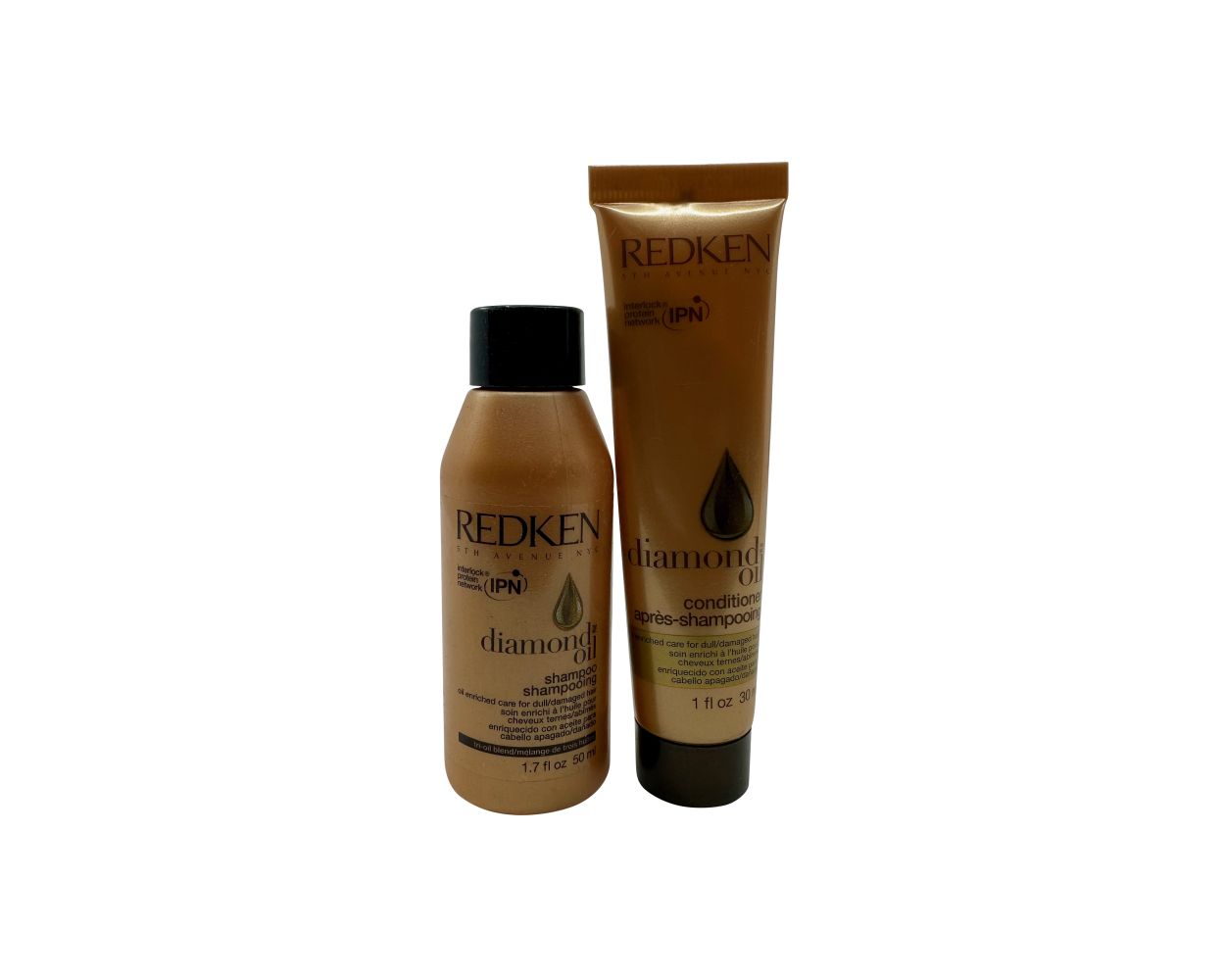 Redken Diamond Oil Shampoo & Conditioner Set Dull & Damaged Hair | - Beautyvice.com