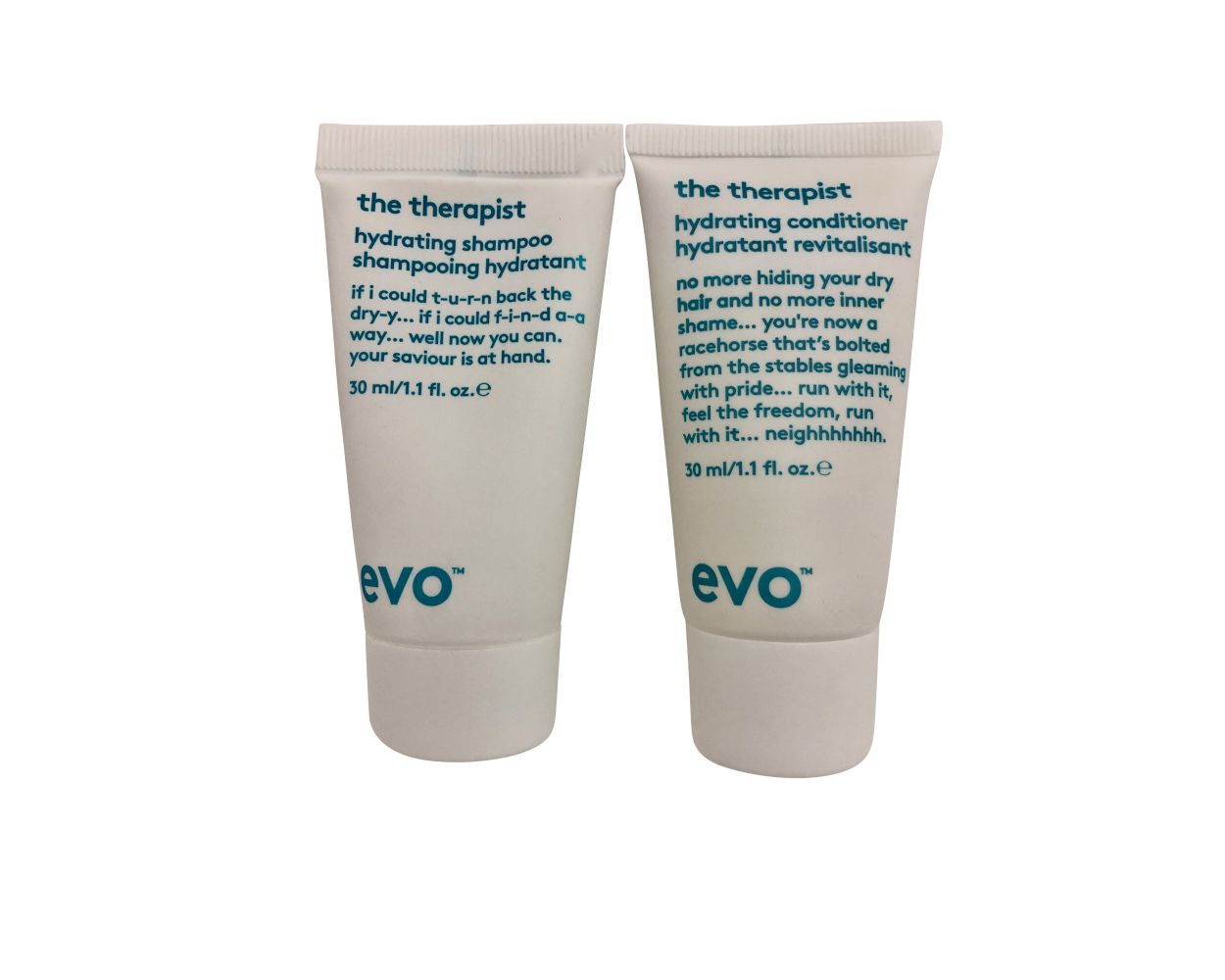evo The Therapist Hydrating Shampoo & Conditioner Dry & Color Treated Hair | Shampoo Beautyvice.com
