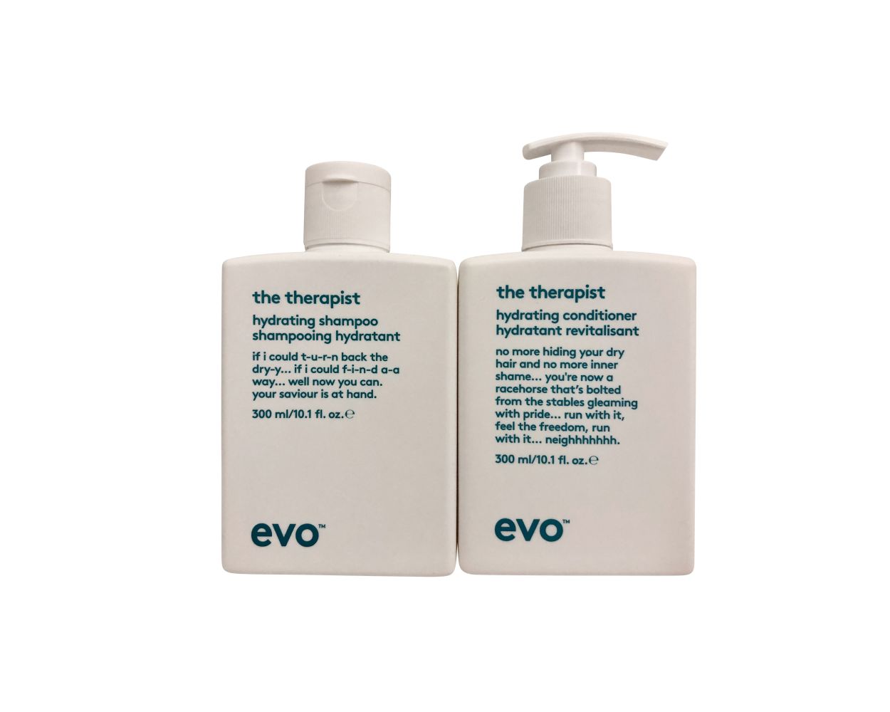 evo The Therapist Hydrating Shampoo & Conditioner Dry & Color Treated Hair | Shampoo Beautyvice.com