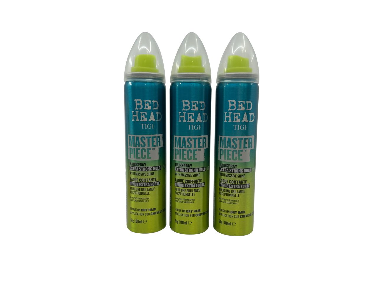 TIGI Bed Head Master Piece Hairspray Extra Strong Hold Pack of 3